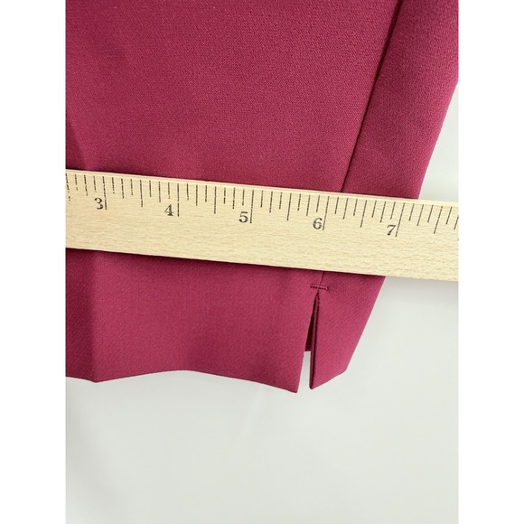 Talbots Pants Womens 14 Petite Red Burgundy Garnet Hampshire Ankle NEW - Picture 10 of 11